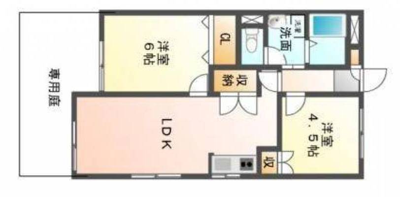 採算度外視のリノベーション済みの2LDK角部屋は明るく広々。