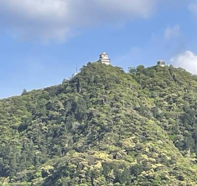 ベランダから岐阜城が見えます