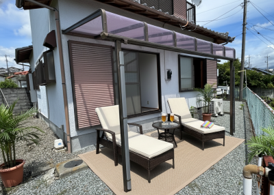 のんびりできる庭。家具類は含みません。