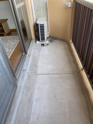 広いスペースのベランダです。