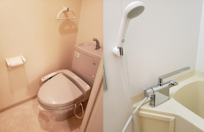 人気のウォッシュレット＆サーモ水栓完備
