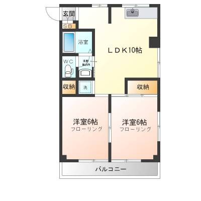 個室のドアが引き戸で使いやすいです