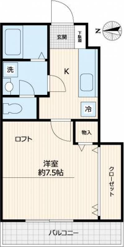 埼玉県さいたま市北区 アイリスⅡ102の間取り図