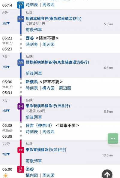 東急で、渋谷も直通運転♪
