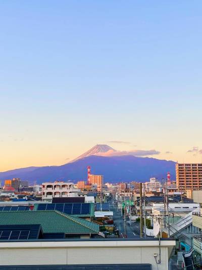 富士山がキレイに見えます
