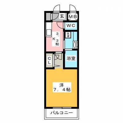 愛知県稲沢市 ダ・ヴィンチコート203の間取り図