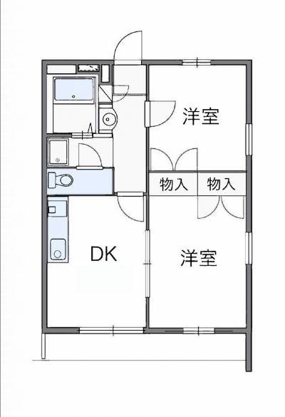 実際の間取りは反転です
