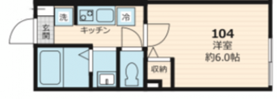 千葉県千葉市緑区 パセオグランデ誉田104の間取り図
