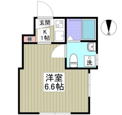 埼玉県川口市 フォルテ西川口101の間取り図