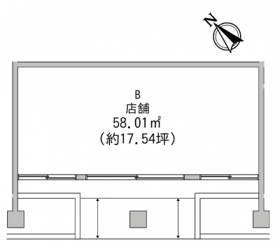 神奈川県横浜市都筑区 シーアイマンション港北中川B区画（1F）の間取り図