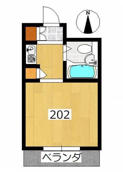 神奈川県川崎市多摩区 アップステージ向ヶ丘202の間取り図