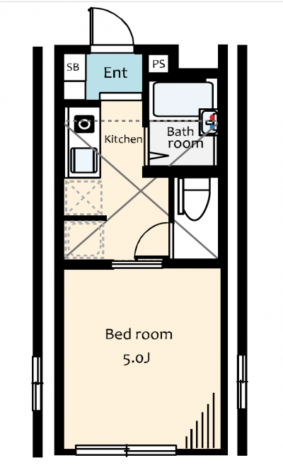 2Fのお部屋はすべてロフトが付いています
