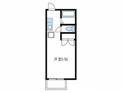 キッチンの横が洗濯機置き場です。