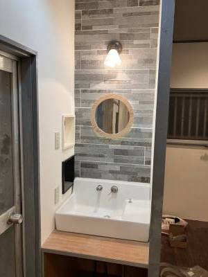 造作洗面台これ高かった〜〜