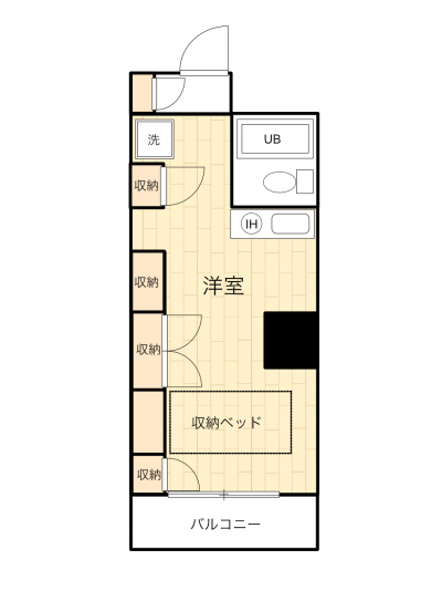 東京都練馬区 江古田ホワイトハイツ501の間取り図
