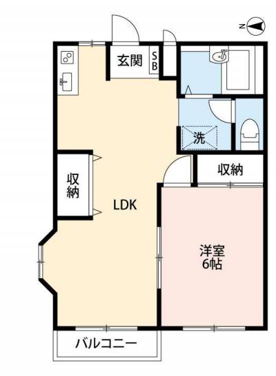 広々1LDK