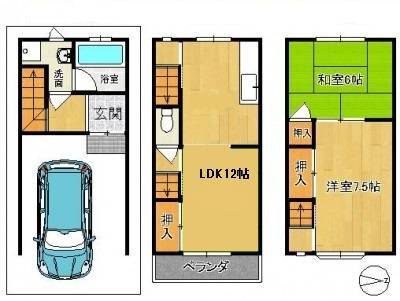 2LDKですが、74㎡ほどの広さです。