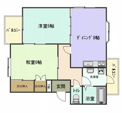 東京都葛飾区 メゾンＧＰ301の間取り図