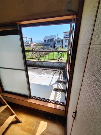 広いベランダ
洗濯物干し