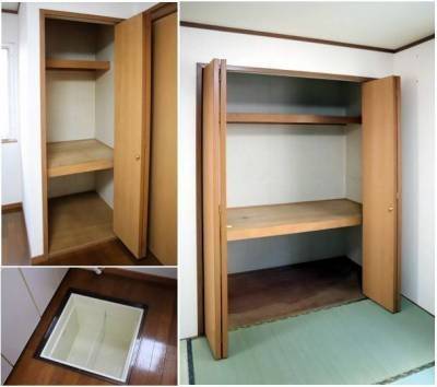 キッチンの収納庫・床下収納／和室のクロゼット