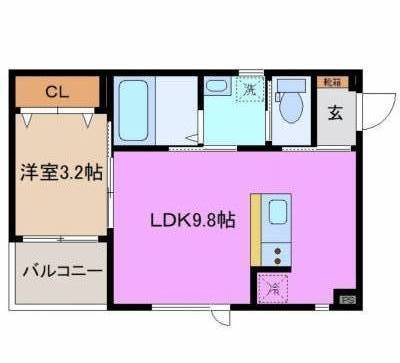 三重県四日市市 ピリナメイ　Pilina Mei302の間取り図