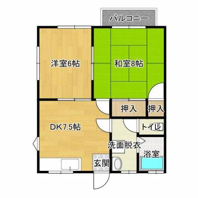使い勝手のよい2DKのお部屋です♪