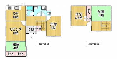 奈良県香芝市 香芝市穴虫戸建賃貸の間取り図