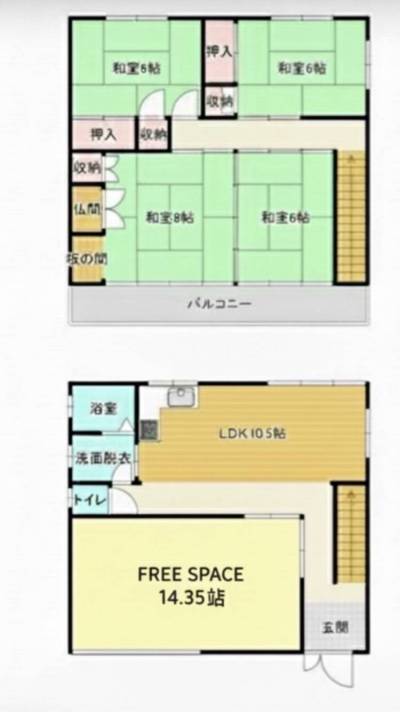 岐阜県岐阜市 メディア七郷の間取り図