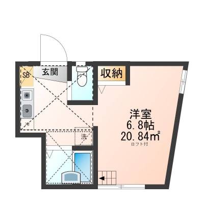 神奈川県横須賀市 グランブルー大津101の間取り図