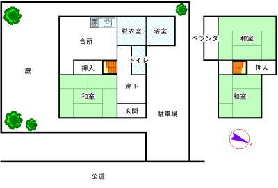 埼玉県東松山市 山崎町戸建ての間取り図