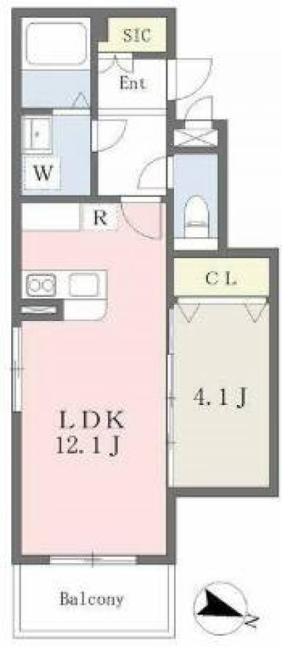 1LDK40㎡の広いお部屋です！