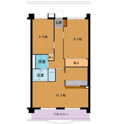 ２ＬＤＫ、広々64㎡です！