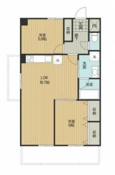 三重県名張市 FORZA nabari206の間取り図