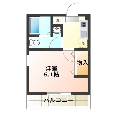 神奈川県横浜市緑区 アザーレ・キュリオス長津田B棟201号室の間取り図