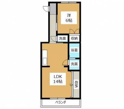 駅徒歩5分以内で唯一の1LDK物件（14帖の広々LDK♪）