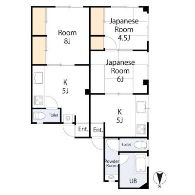 右側の101号室です