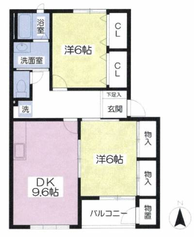 リビングダイニングは9.6帖とかなり広いです！