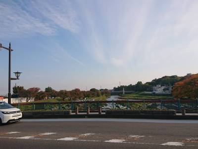 近所の河原でお散歩も♪