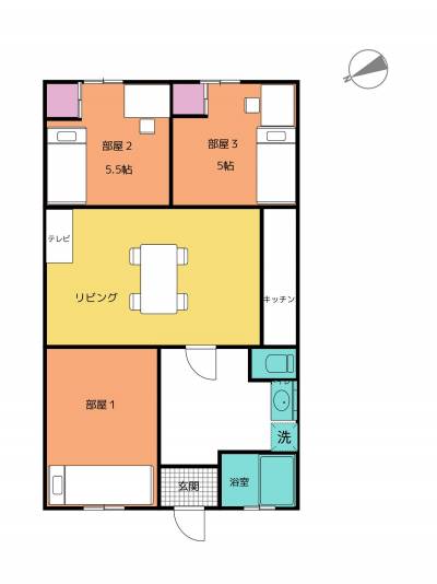 東京都新宿区 グリーンヒル新宿704の間取り図