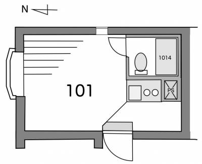 出窓がおしゃれなコンパクトで明るいお部屋です。