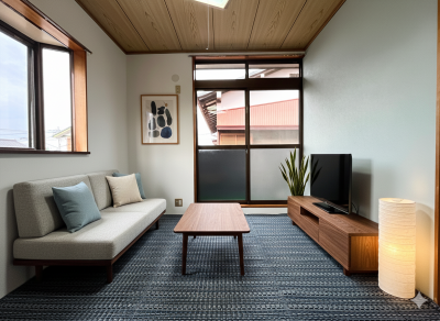 リビングインテリアのイメージ写真（AI使用）