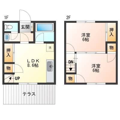 群馬県北群馬郡榛東村 ラ・フォンテ榛東1-3の間取り図