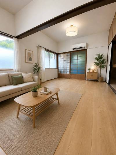 2部屋が続いており広々とした住空間