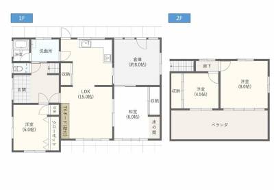 ゆとりの4SLDK。家族それぞれの部屋がしっかり確保