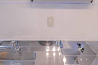 調理家電の為のコンセントが付いてます