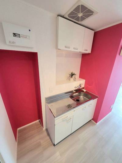 ピンクのアクセントが可愛いお部屋！