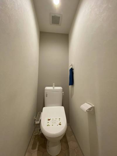 温水洗浄便座付きのトイレ！