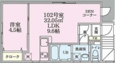 洋室＋DENコーナーで様々な使い方ができる間取りですね❗️