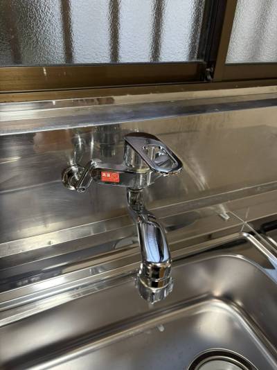 水栓は新品に交換済み