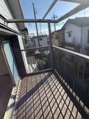 日当たりバツグンのベランダがあります。